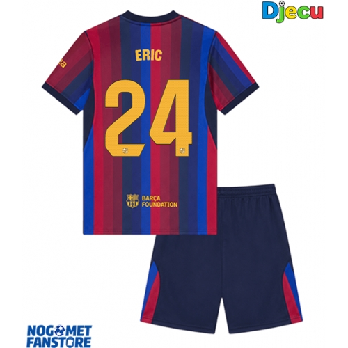 Barcelona Eric Garcia #24 Domaci Dres za djecu 2026-27 Kratak Rukav (+ Kratke hlače)